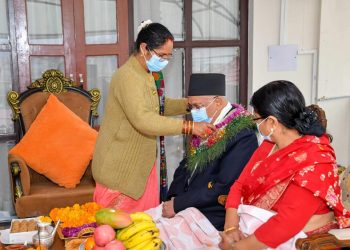 PM Oli receives Bhaitika