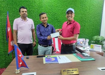 Contribution of 100k to Journalist Welfare Fund