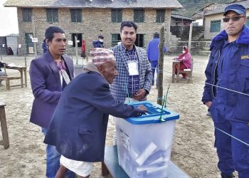 107-year-old votes in Myagdi