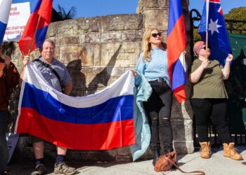 AUSTRALIA-RUSSIA-DIPLOMACY-PROTEST