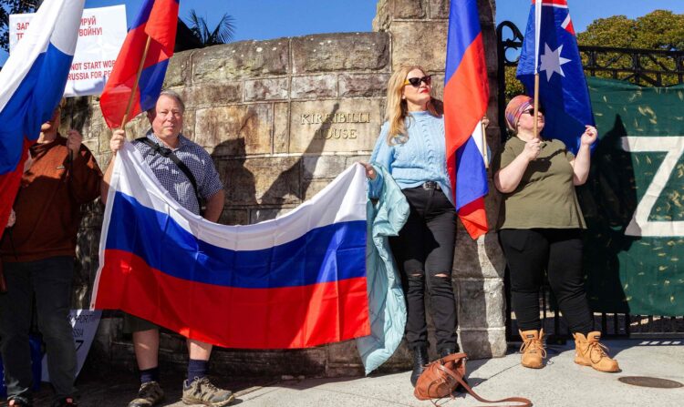 AUSTRALIA-RUSSIA-DIPLOMACY-PROTEST