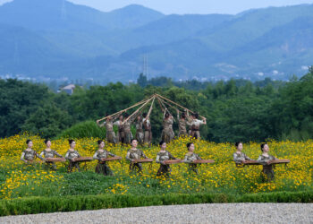 CHINA-HANGZHOU-LIANGZHU-19TH ASIAN GAMES-FLAME LIGHTING