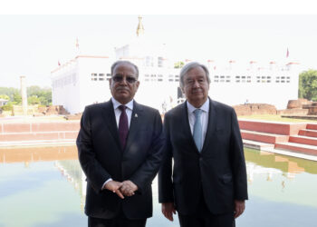 Guterres call for an end to conflicts from Lumbini