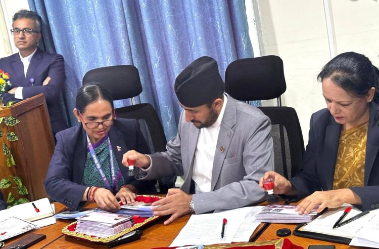 Special Postal Stamp Featuring Nepal’s Largest Laxminarayan Temple (Math) in Matihani Released, Honoring its Religious and Cultural Significance