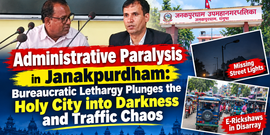 Administrative Paralysis in Janakpurdham: Bureaucratic Lethargy Plunges the Holy City into Darkness and Traffic Chaos