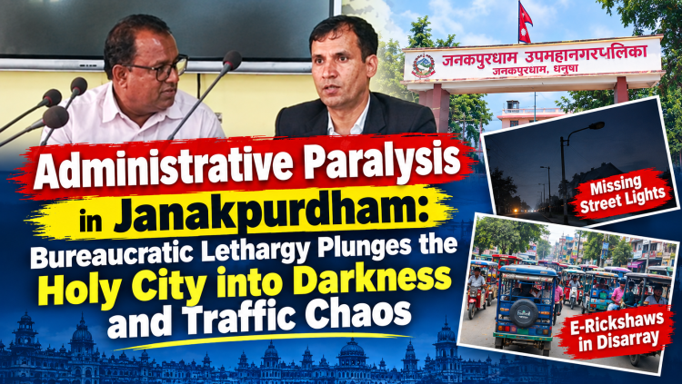 Administrative Paralysis in Janakpurdham: Bureaucratic Lethargy Plunges the Holy City into Darkness and Traffic Chaos