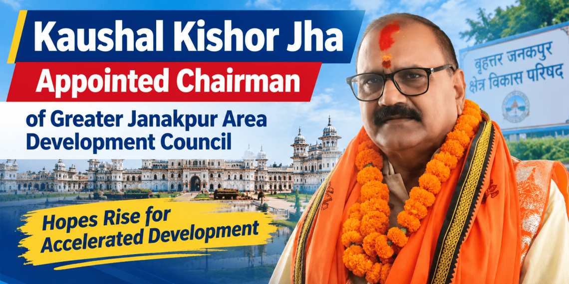 Kaushal Kishor Jha Appointed Chairman of Greater Janakpur Area Development Council, Hopes Rise for Accelerated Development